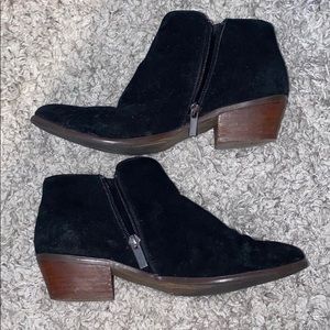 Black Velvet Booties
